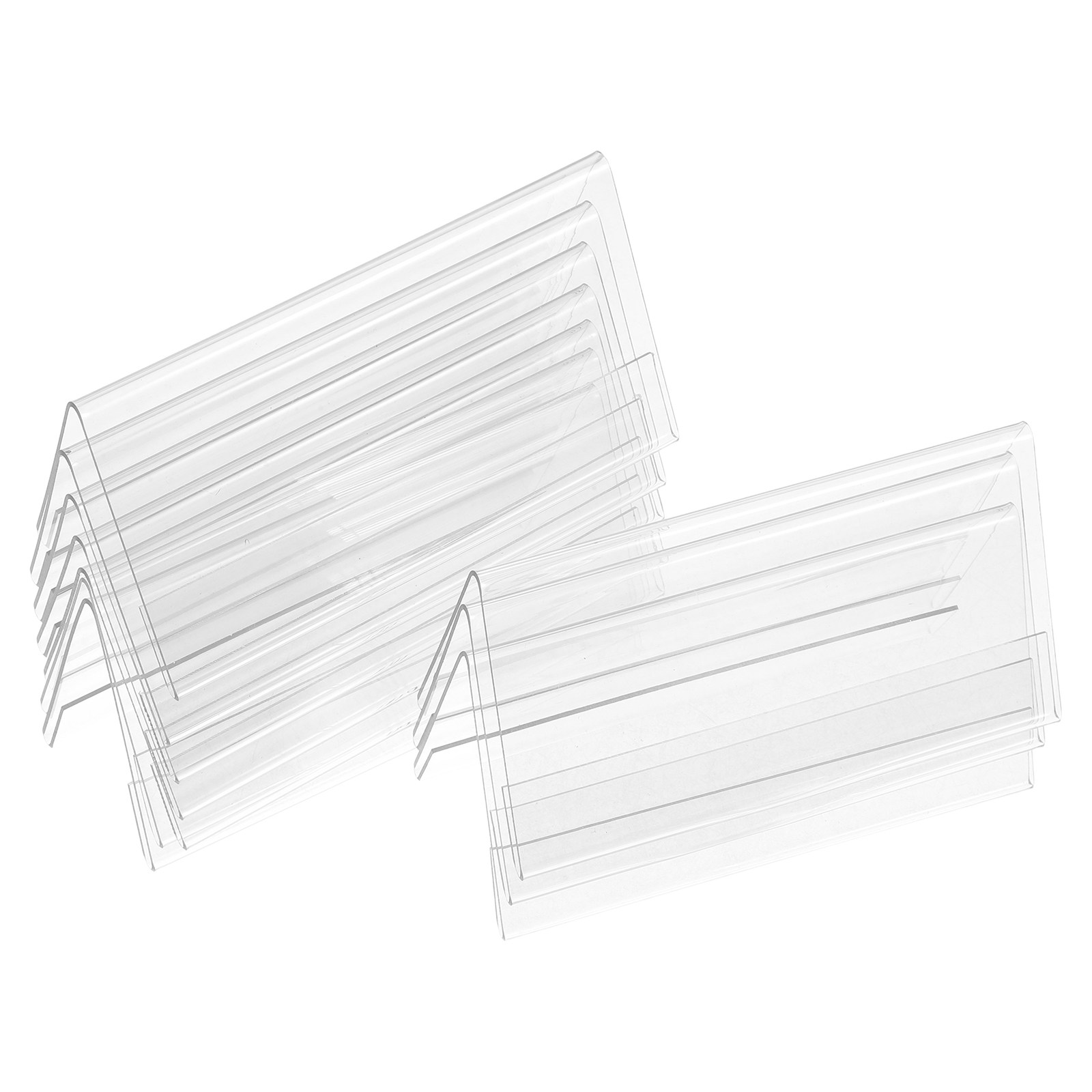 10Pcs Clear Plastic Transparen - Desk Name Plate のレビューと価格