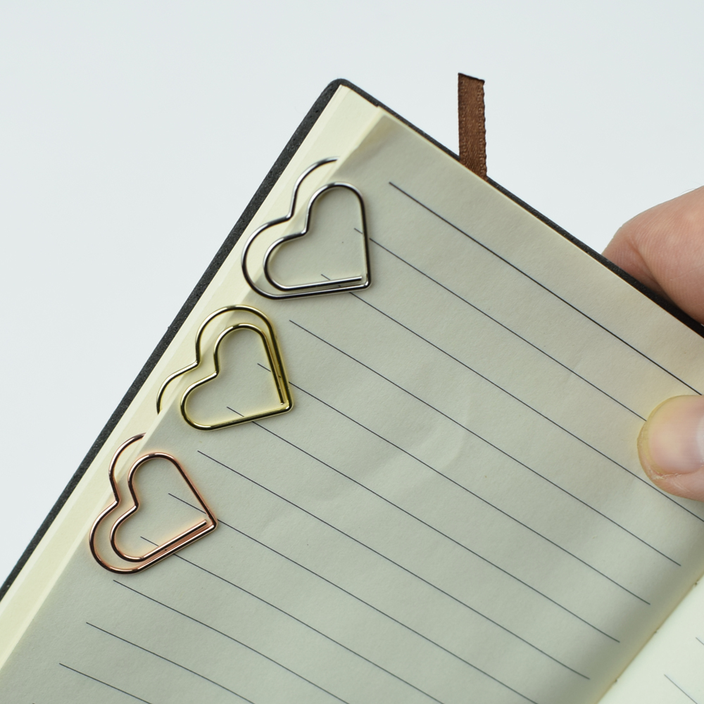 12-Piece Set Heart Paper Clips - Binder Clip Assorted のレビューと価格