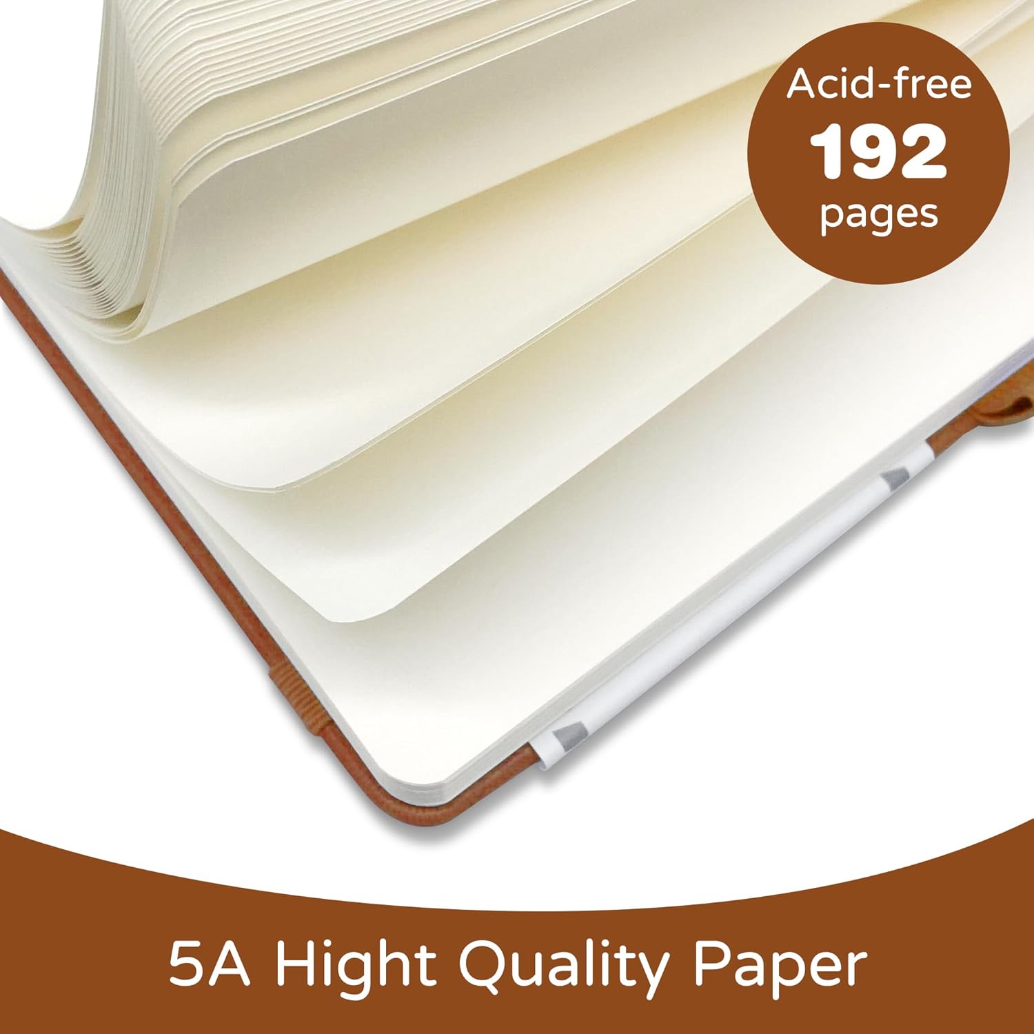 A5 Blank Journal Notebook 192  - Journal Leather Hardcover のレビューと価格