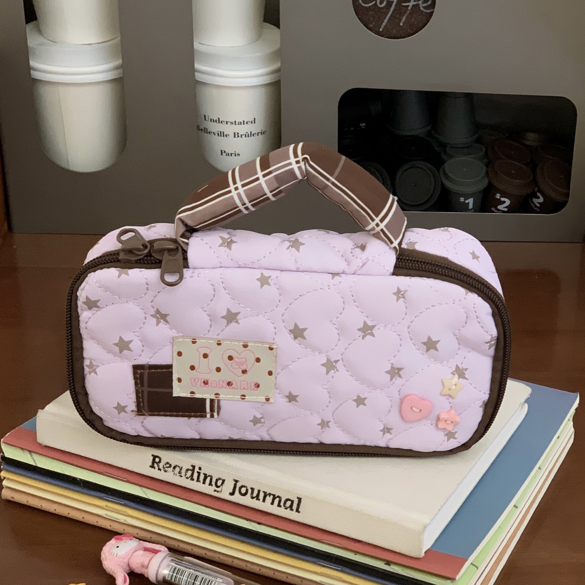 Star Dot Large Capacity Bag wi - Pencil Case Large のレビューと価格