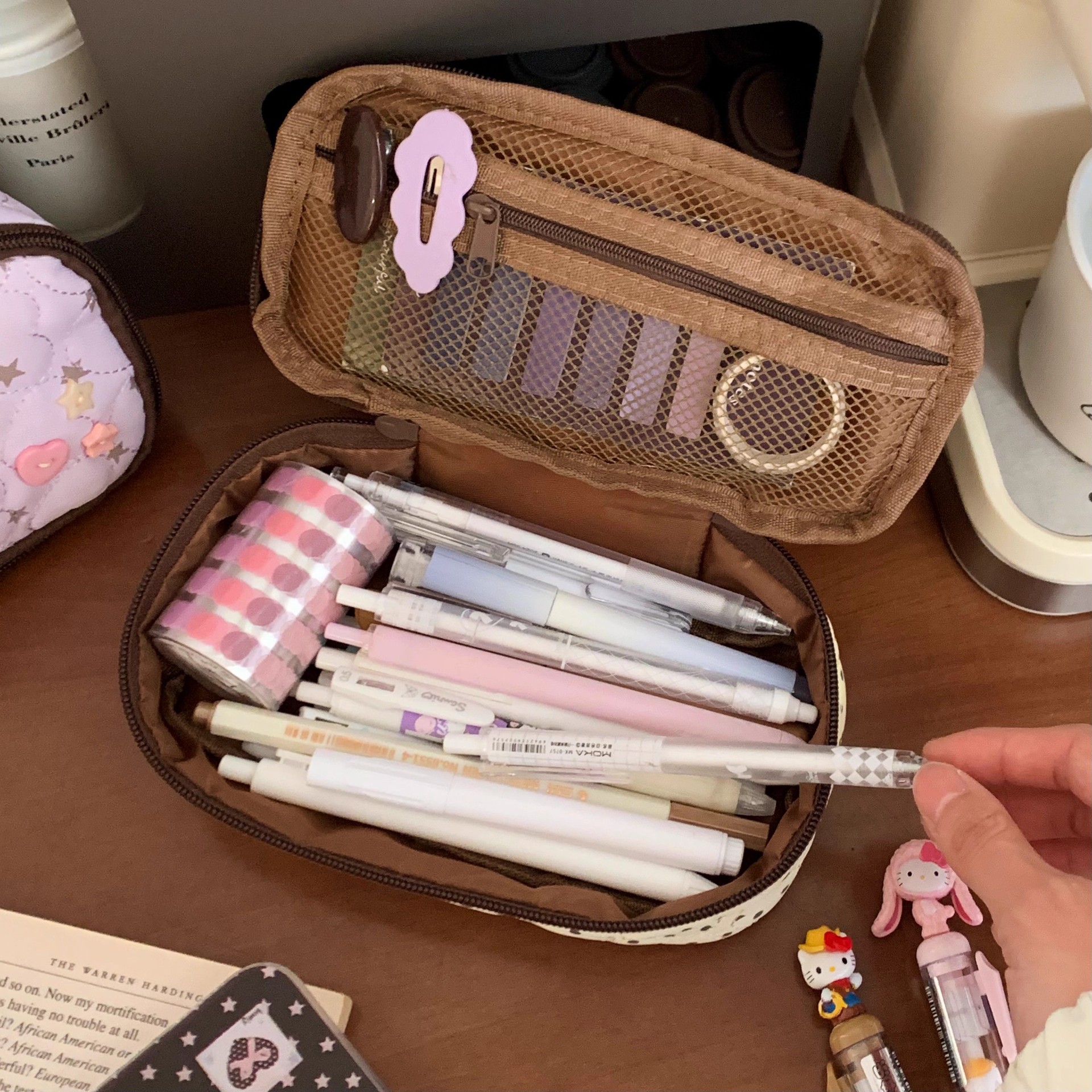 Star Dot Large Capacity Bag wi - Pencil Case Large のレビューと価格