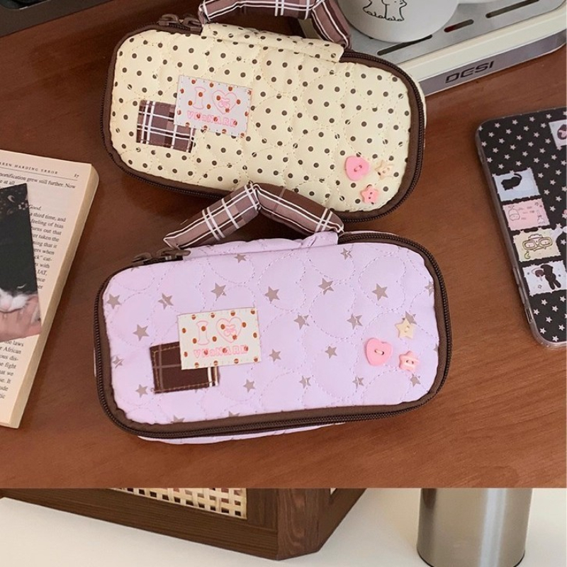 Star Dot Large Capacity Bag wi - Pencil Case Large のレビューと価格