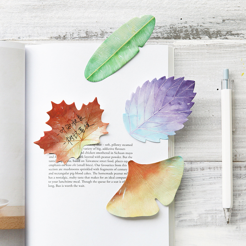 30 Pcs Leaf Sticky notes Plann - Office Stationery Supply List のレビューと価格