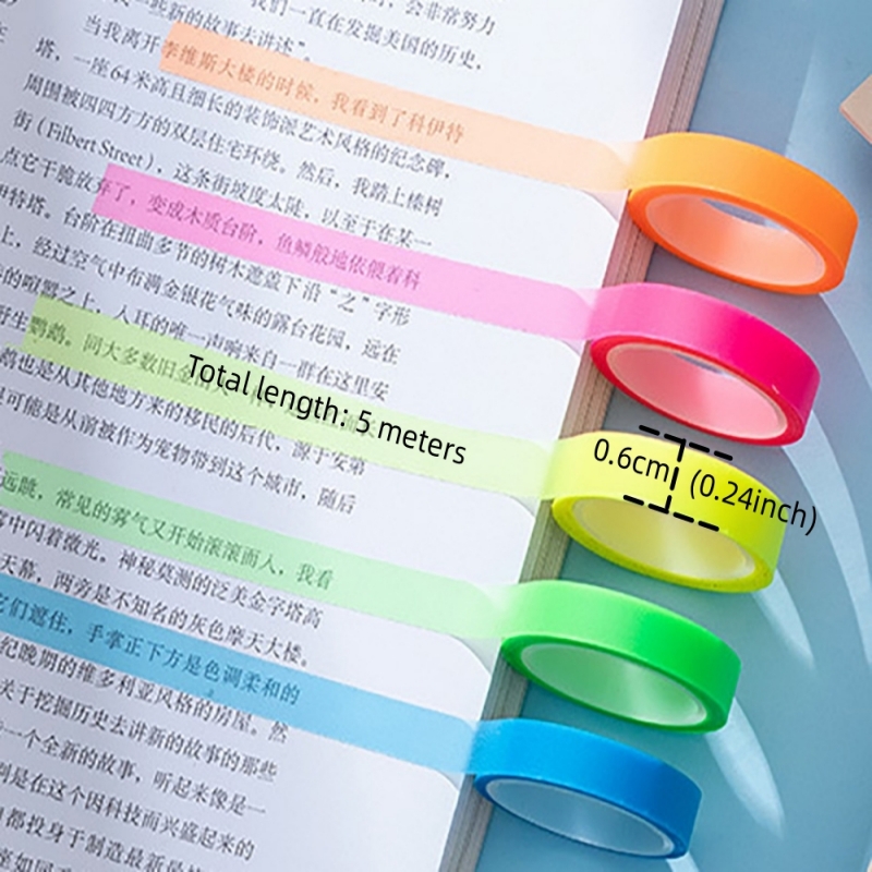 5 Rolls Multicolor Writable St - Correction Tape Roller のレビューと価格