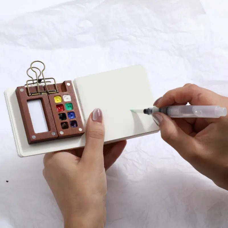 Portable Watercolor Set Travel - Binder Clip Assorted のレビューと価格