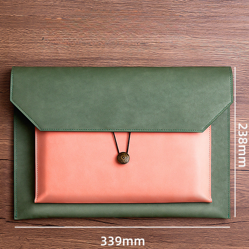 Leather File Bag A4 Paper File - Portfolio Folder Zip のレビューと価格