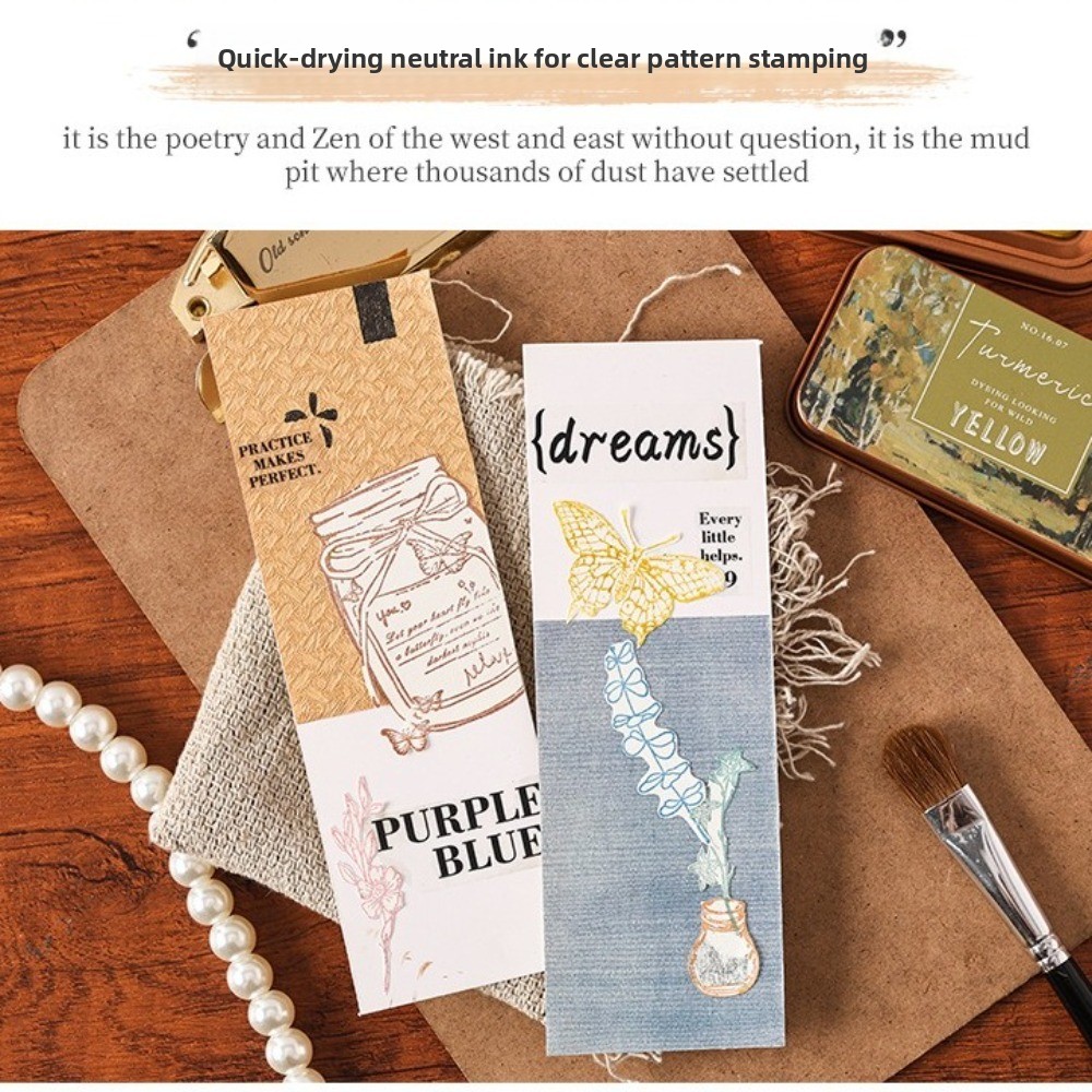 New Colorful Vintage Ink Pad E - Self Inking Stamp のレビューと価格