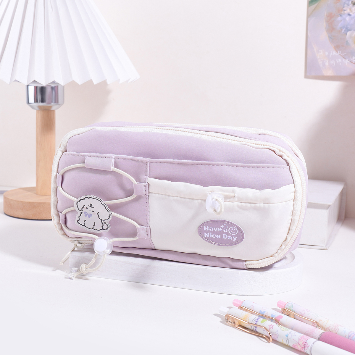 9 Layers Large Capacity Drawst - Pencil Case Large のレビューと価格