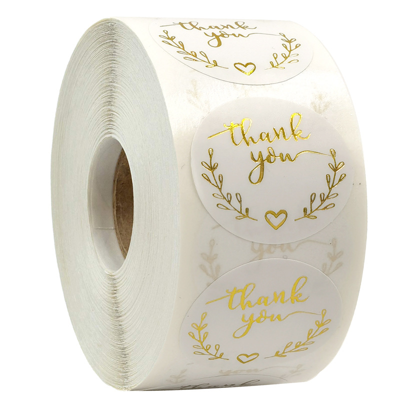 100-500pcs Gold Thank You Stic - Stationery Supply Business のレビューと価格