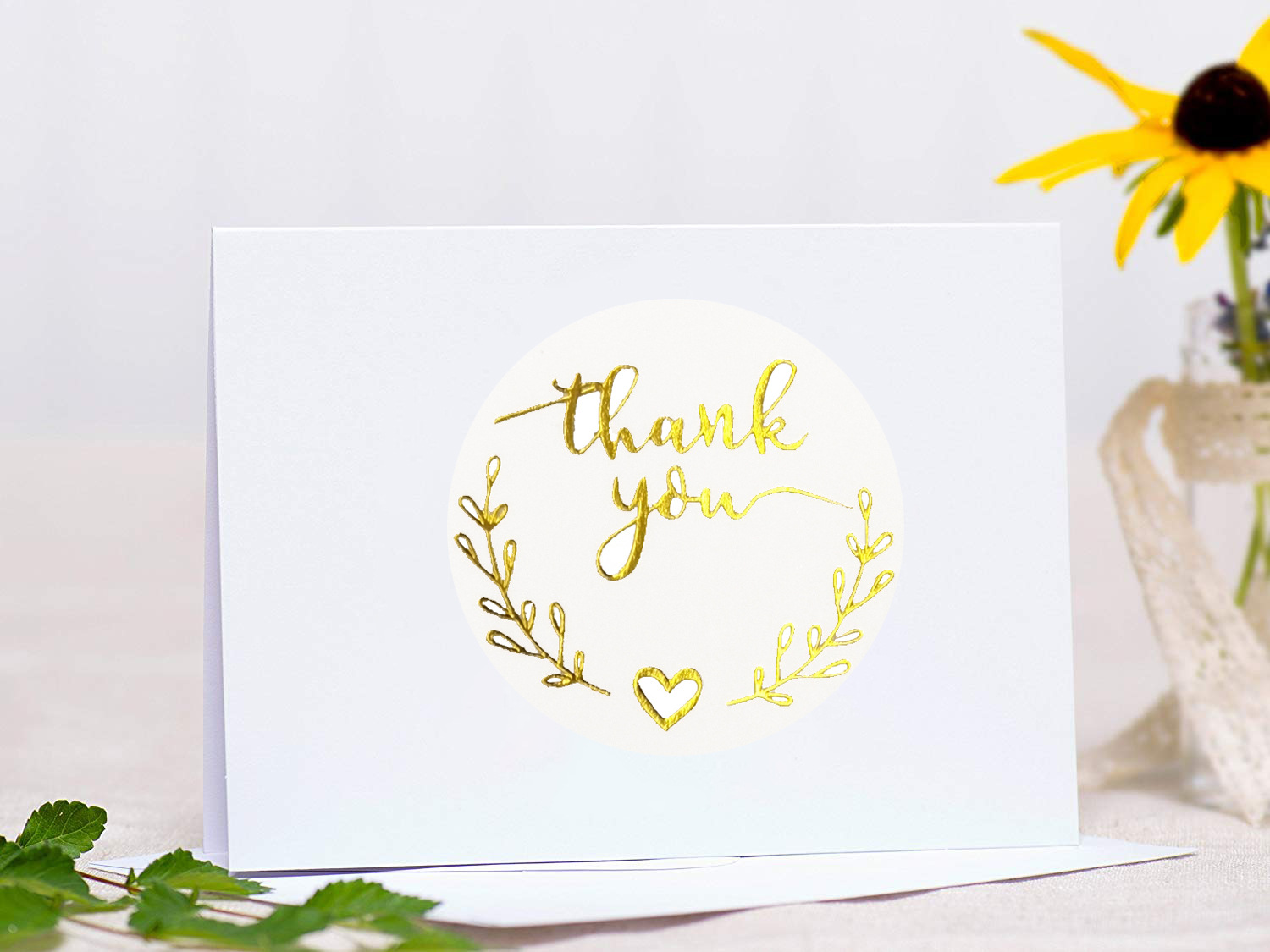100-500pcs Gold Thank You Stic - Stationery Supply Business のレビューと価格