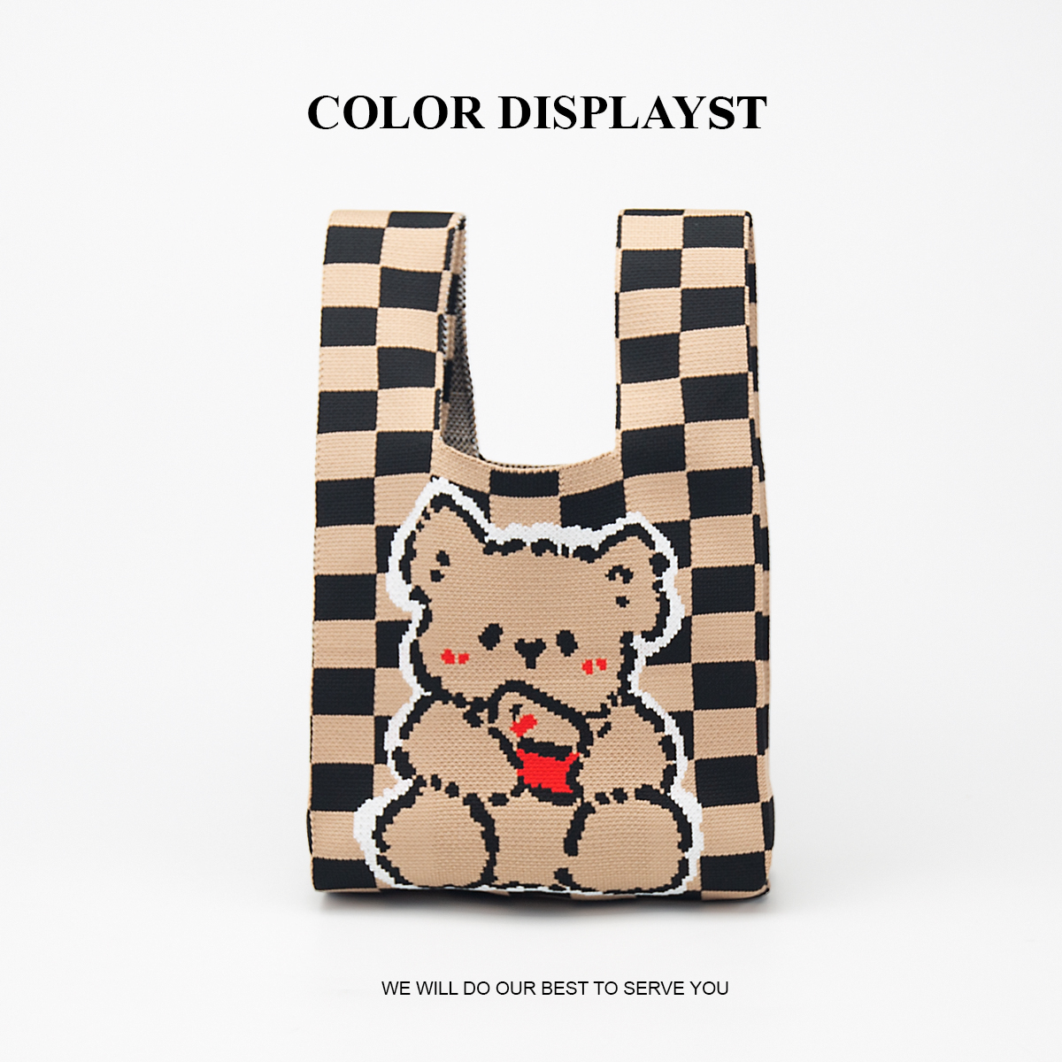 Cute Knitted Handbag for Girls - Pencil Case Large のレビューと価格