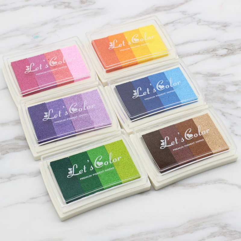 1PCS 4 colors Inkpad Ink stamp - Self Inking Stamp のレビューと価格