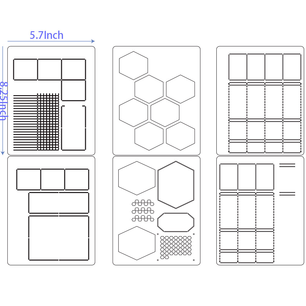 6Pack Reusable Plastic Weekly  - Notebook Dotted A5 のレビューと価格