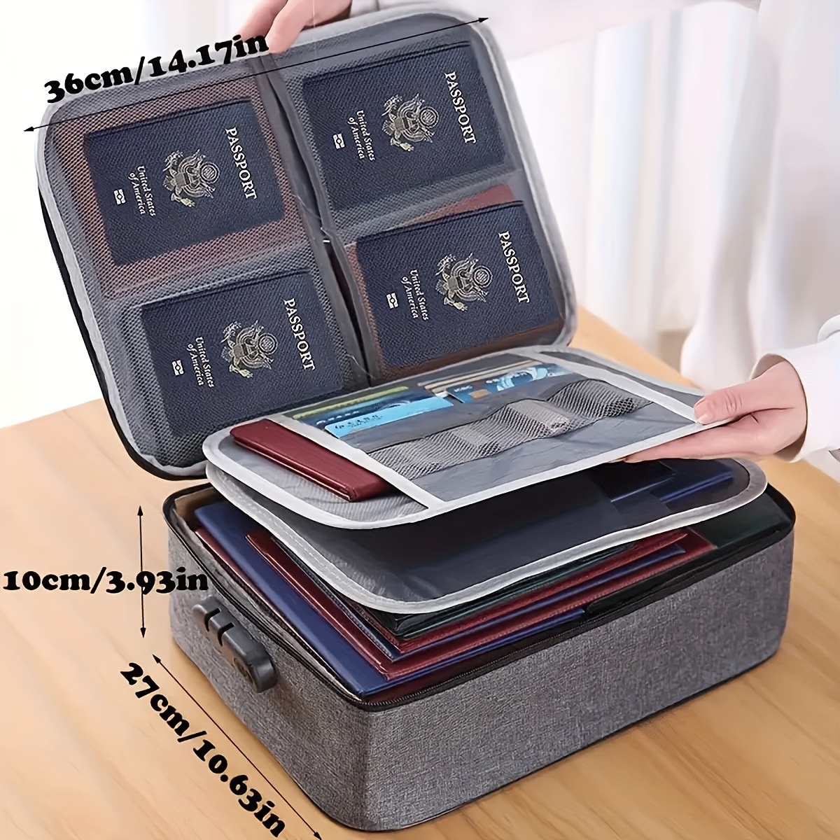 Lockable File Storage Bag,3-La - Portfolio Folder Zip のレビューと価格