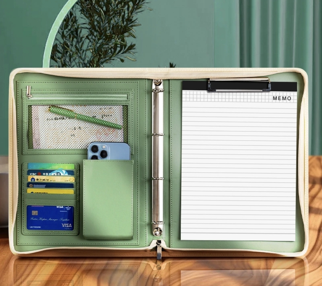 New A4 Zippered Padfolio Folde - Portfolio Folder Zip のレビューと価格