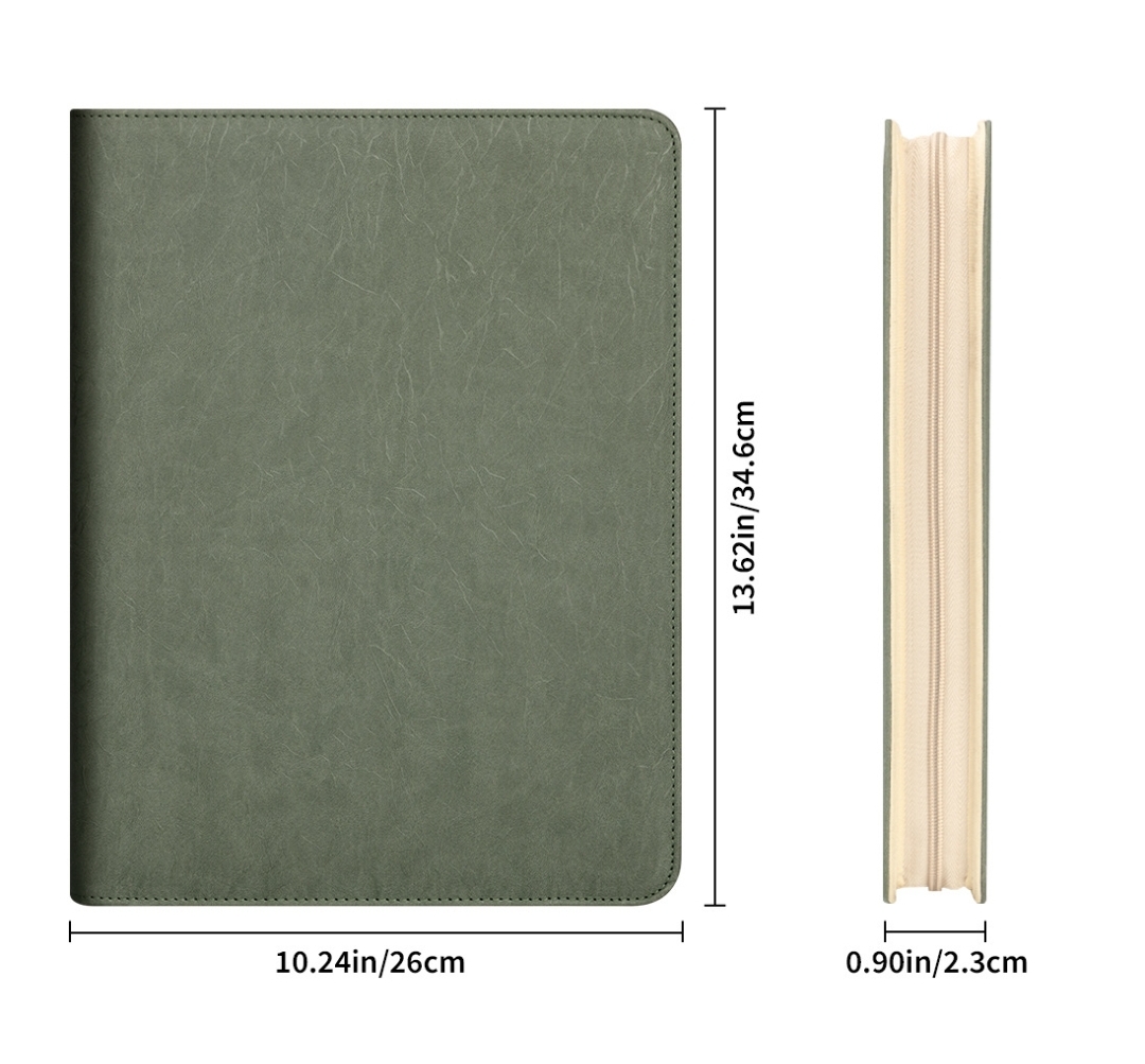 New A4 Zippered Padfolio Folde - Portfolio Folder Zip のレビューと価格