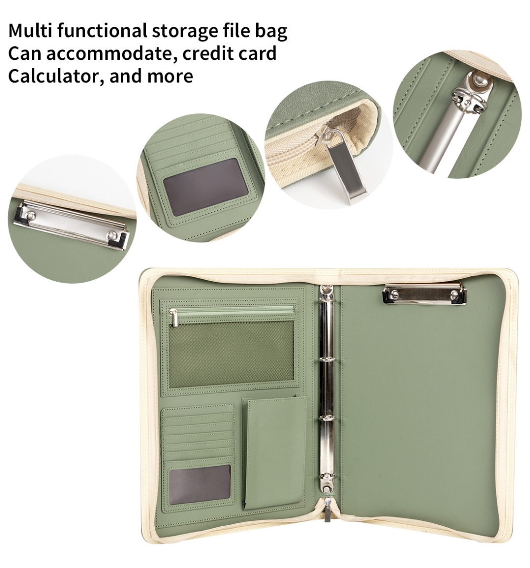 New A4 Zippered Padfolio Folde - Portfolio Folder Zip のレビューと価格