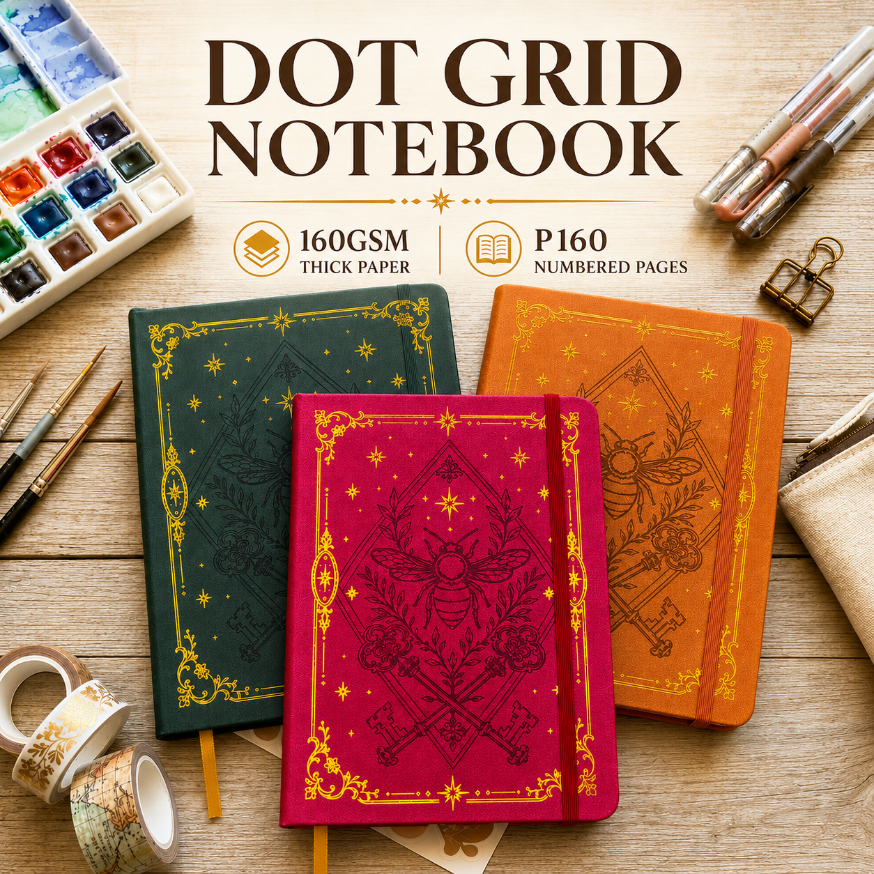 A5 Dot Grid Notebook with 160G - Notebook Dotted A5 のレビューと価格