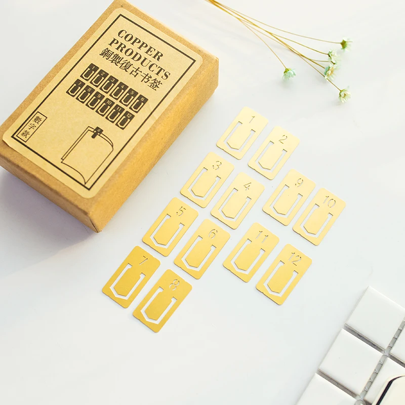 12 Pcs/lot Vintage Copper Book - Stationery Office Supply Store のレビューと価格