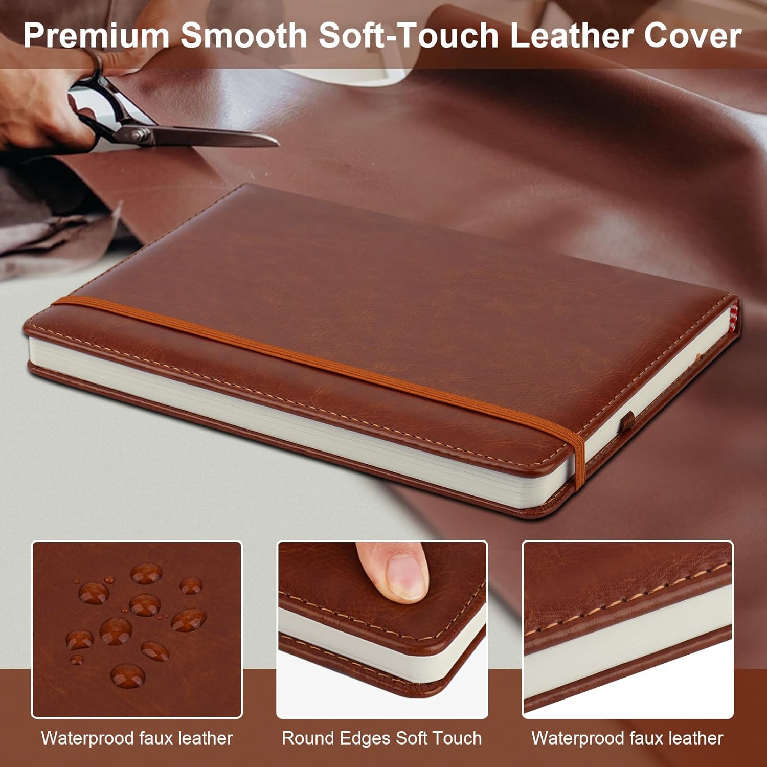 6 Pack Lined Journal Notebooks - Journal Leather Hardcover のレビューと価格