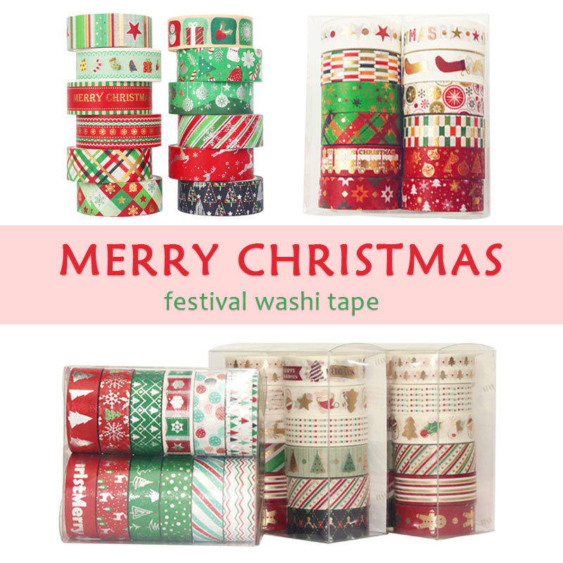60 Meter Christmas Washi Tapes - Washi Tape Set のレビューと価格