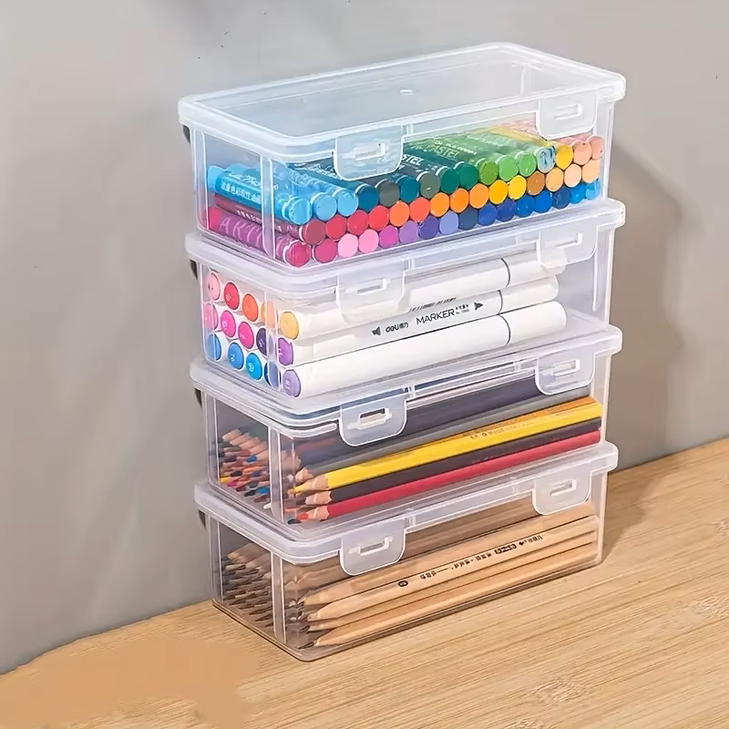 4 large transparent PP storage - Stationery Office Supply Store のレビューと価格