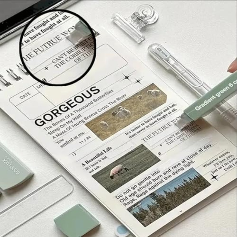 12PCS White Out Tapes, Instant - Correction Tape Roller のレビューと価格