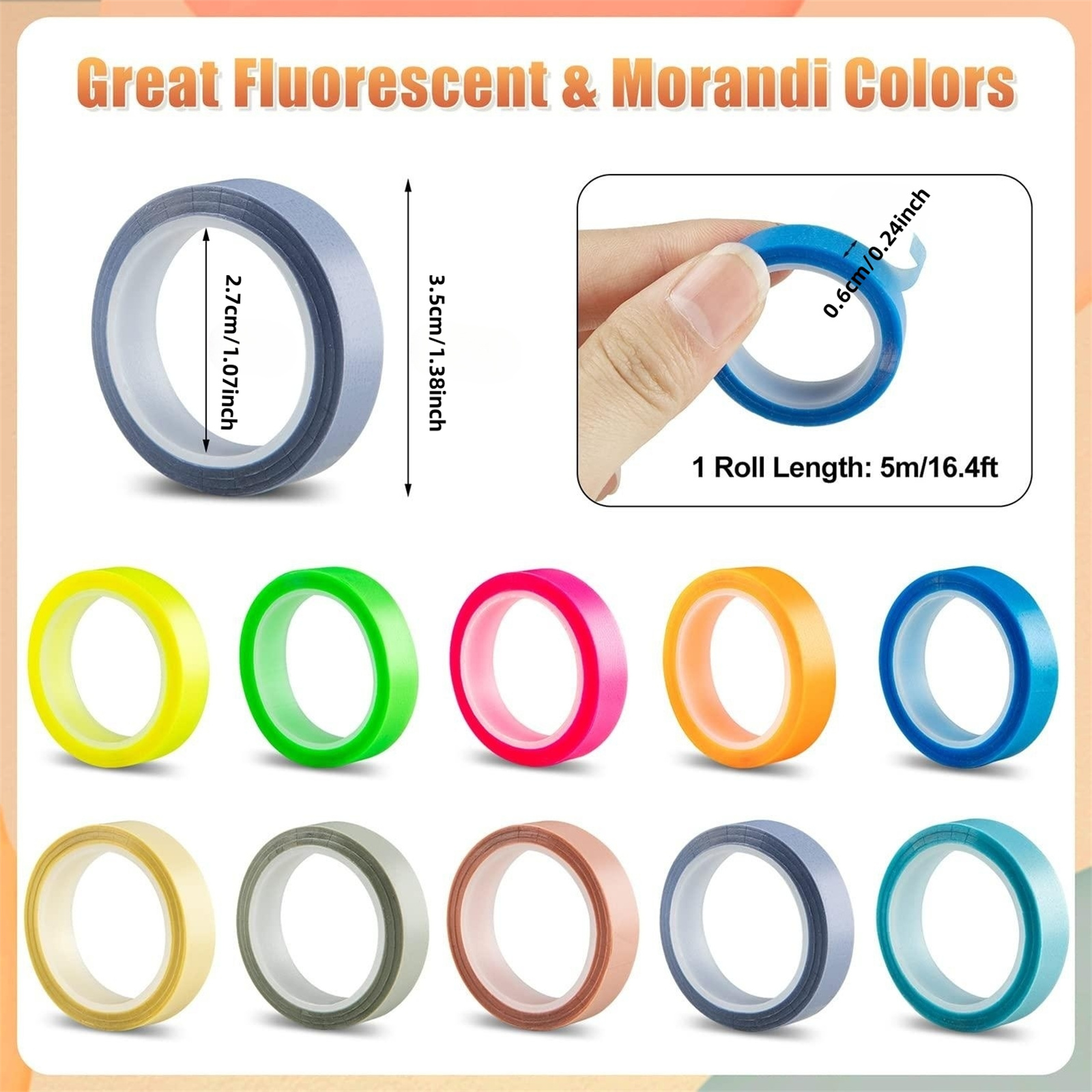 10 Rolls Morandi/Fluorescent H - Correction Tape Roller のレビューと価格