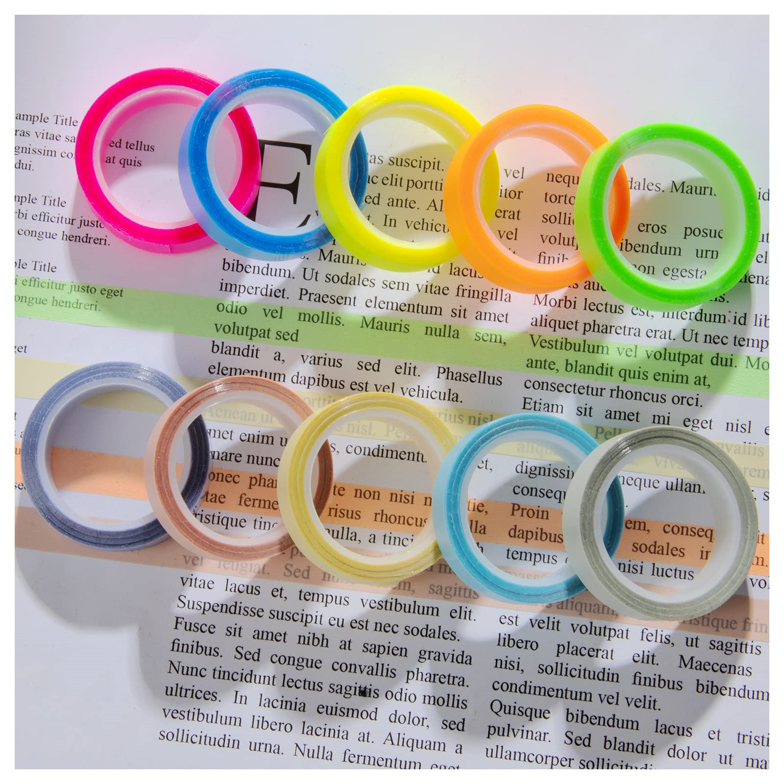 10 Rolls Morandi/Fluorescent H - Correction Tape Roller のレビューと価格