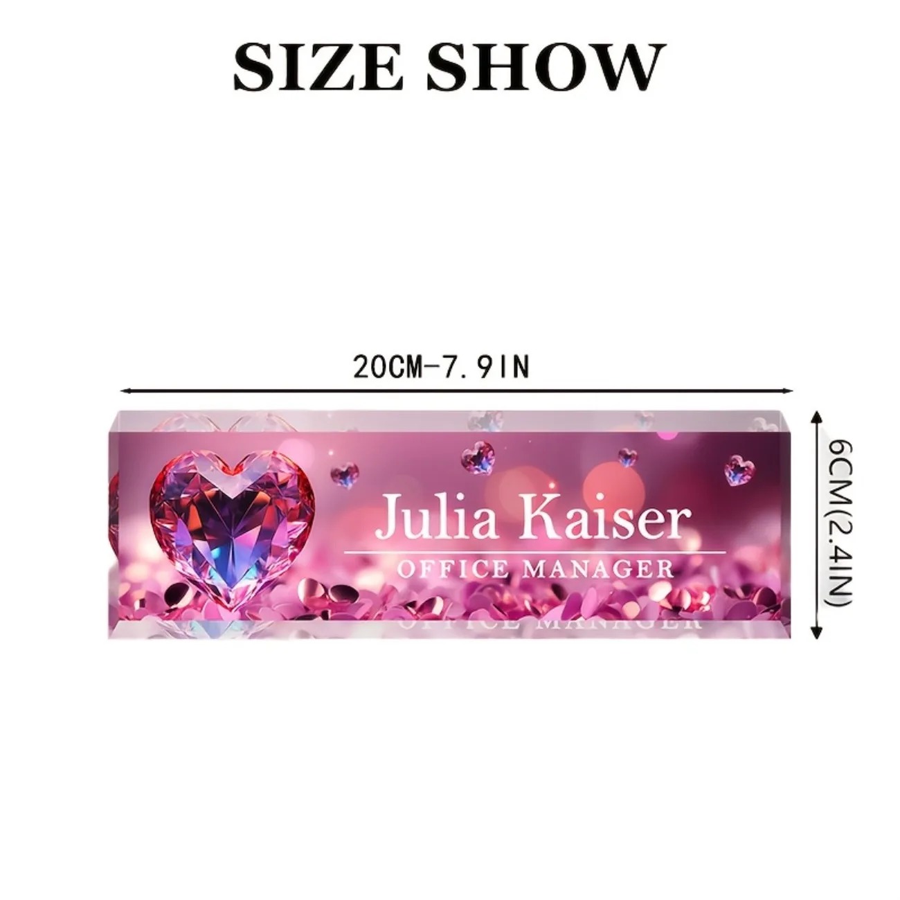 1pc Personalized Acrylic Desk  - Desk Name Plate のレビューと価格