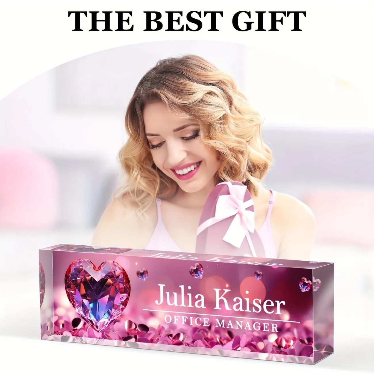 1pc Personalized Acrylic Desk  - Desk Name Plate のレビューと価格