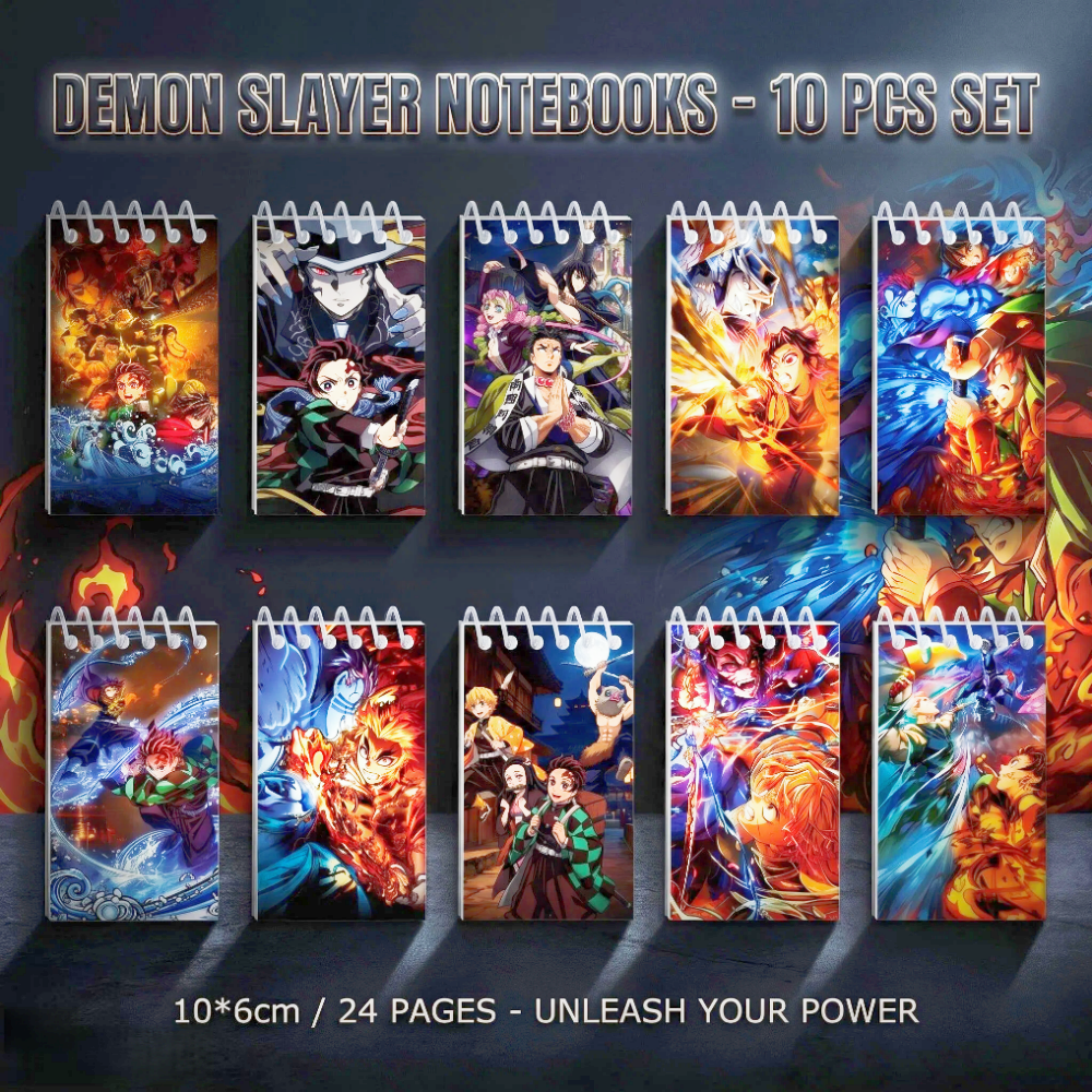 10PCS Demon Slayer Notepads. S - Is Stationery Office Supply のレビューと価格