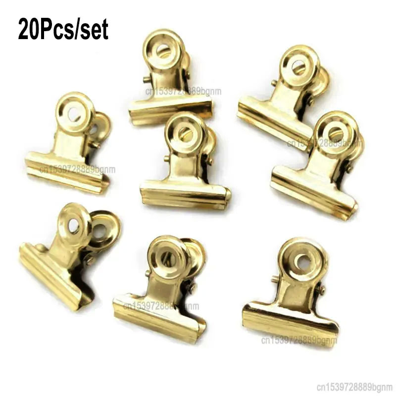 20PCS/Set 21mm*23mm Round Meta - Binder Clip Assorted のレビューと価格