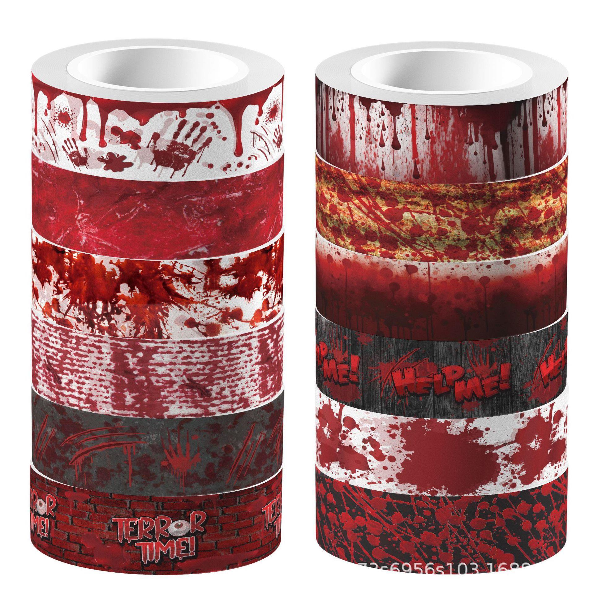 Halloween Bloody Hand Bleeding - Washi Tape Set のレビューと価格