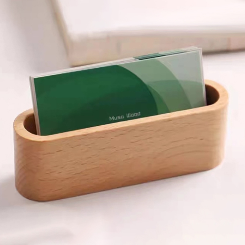 Business Card Holder Wooden Or - Desk Name Plate のレビューと価格