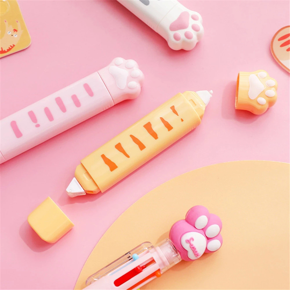 Cute Cat Paw Roller Glue Corre - Correction Tape Roller のレビューと価格