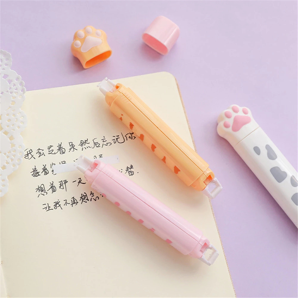Cute Cat Paw Roller Glue Corre - Correction Tape Roller のレビューと価格