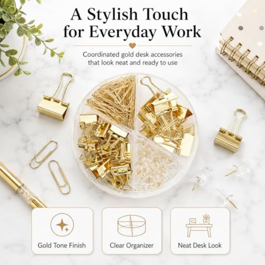 Paper Binder and Clips Set, Me - Binder Clip Assorted のレビューと価格