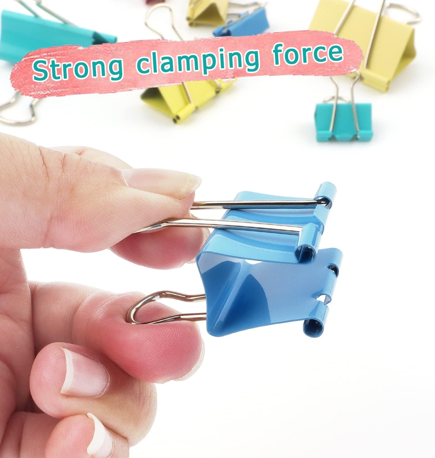 Colorful Binder Clips, Assorte - Binder Clip Assorted のレビューと価格