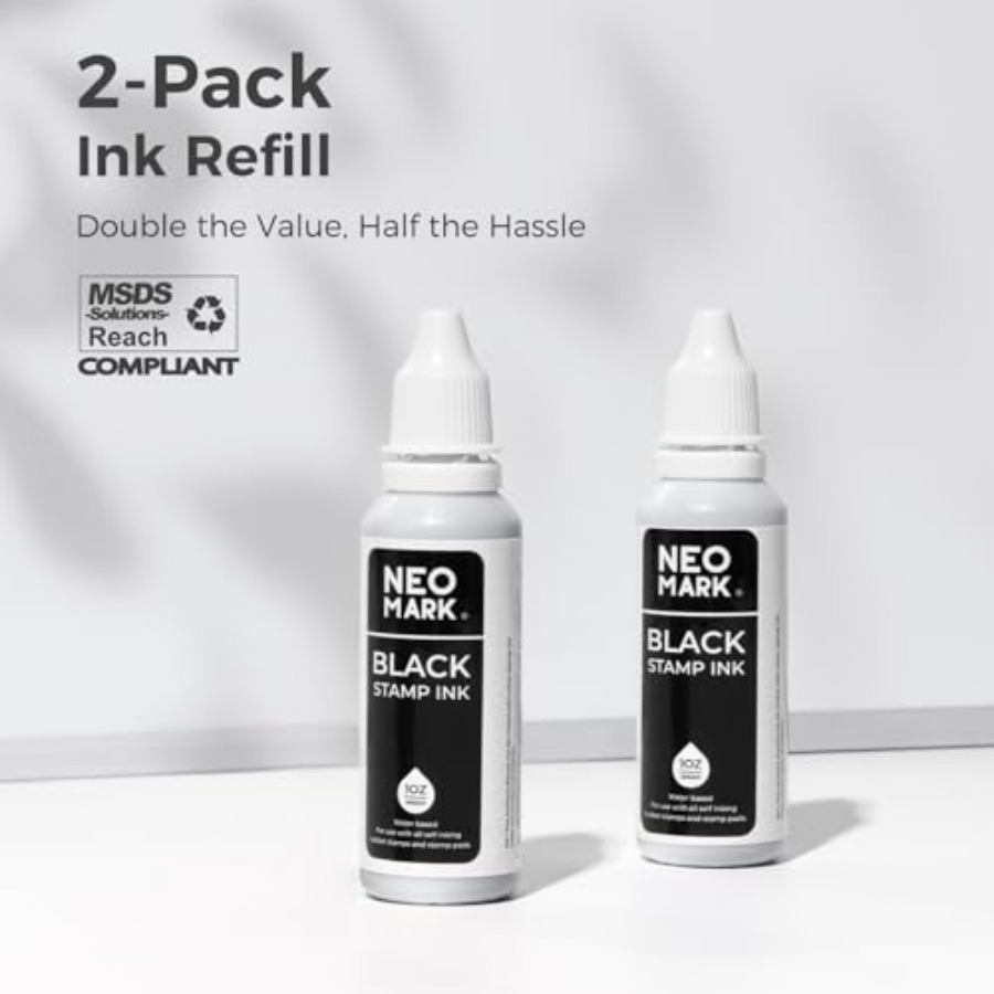 Premium Stamp Ink, 2 Pack Quic - Self Inking Stamp のレビューと価格