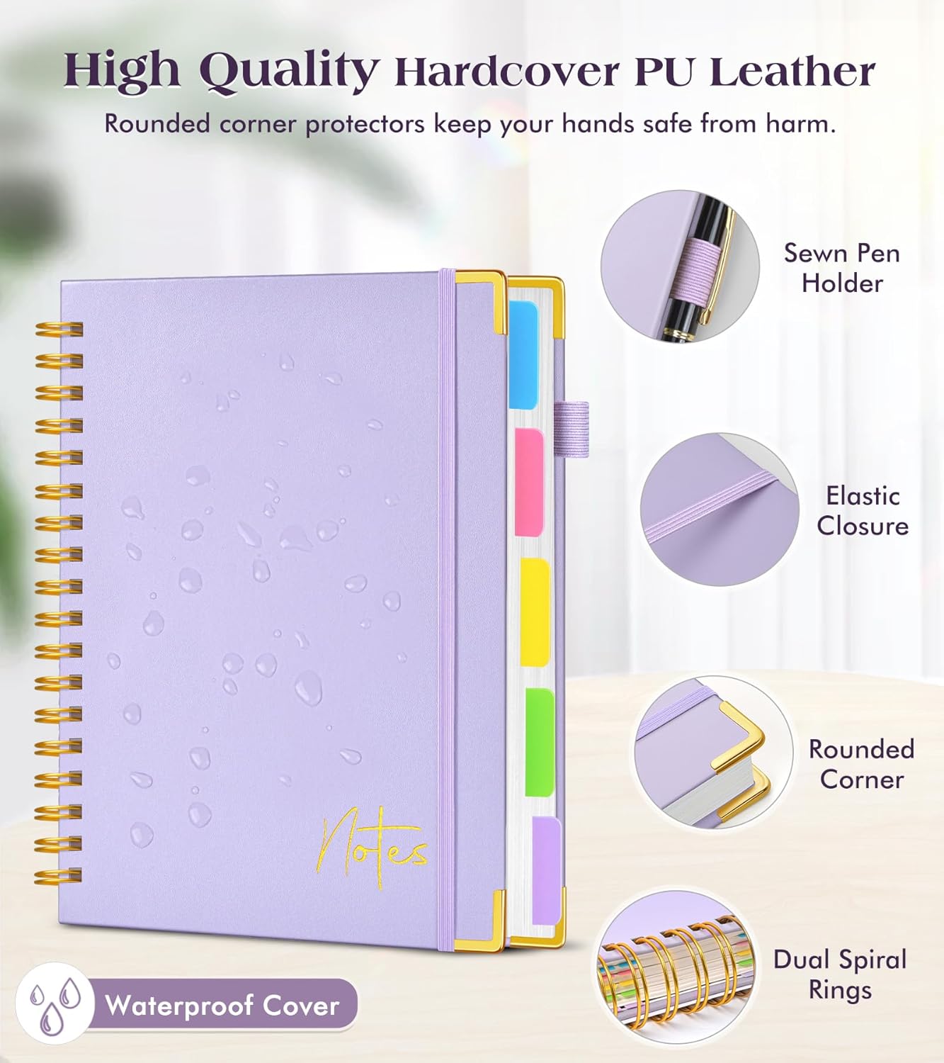 Spiral Notebook Journal with R - Journal Leather Hardcover のレビューと価格