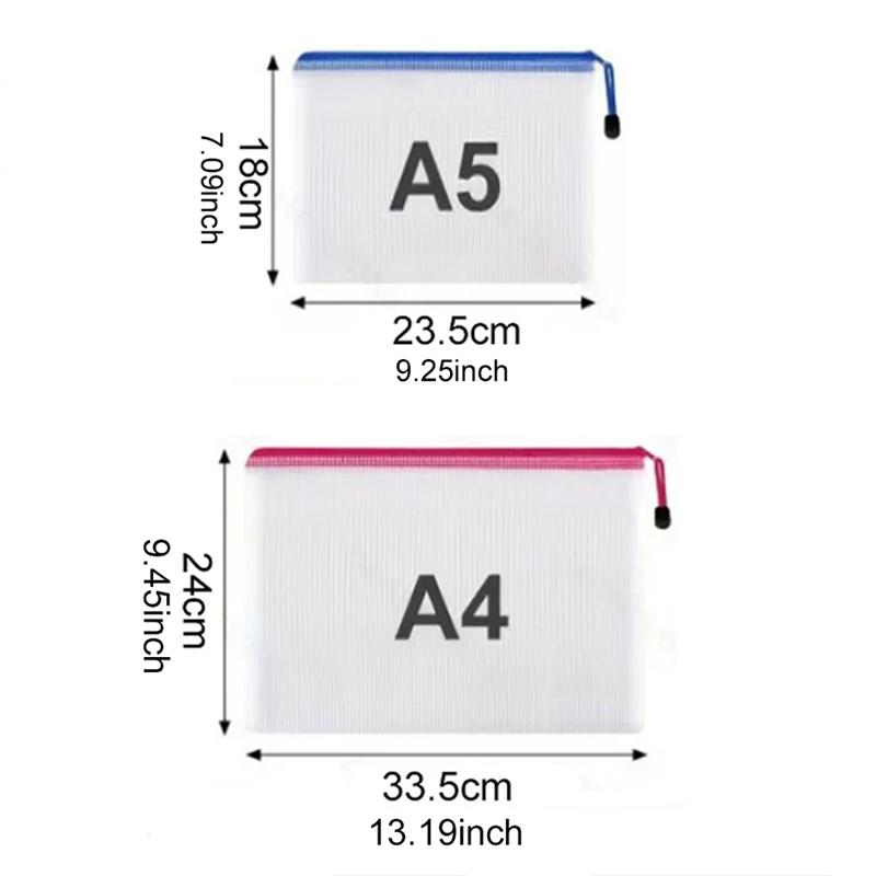 Mesh Zipper Pouch Document Bag - Portfolio Folder Zip のレビューと価格