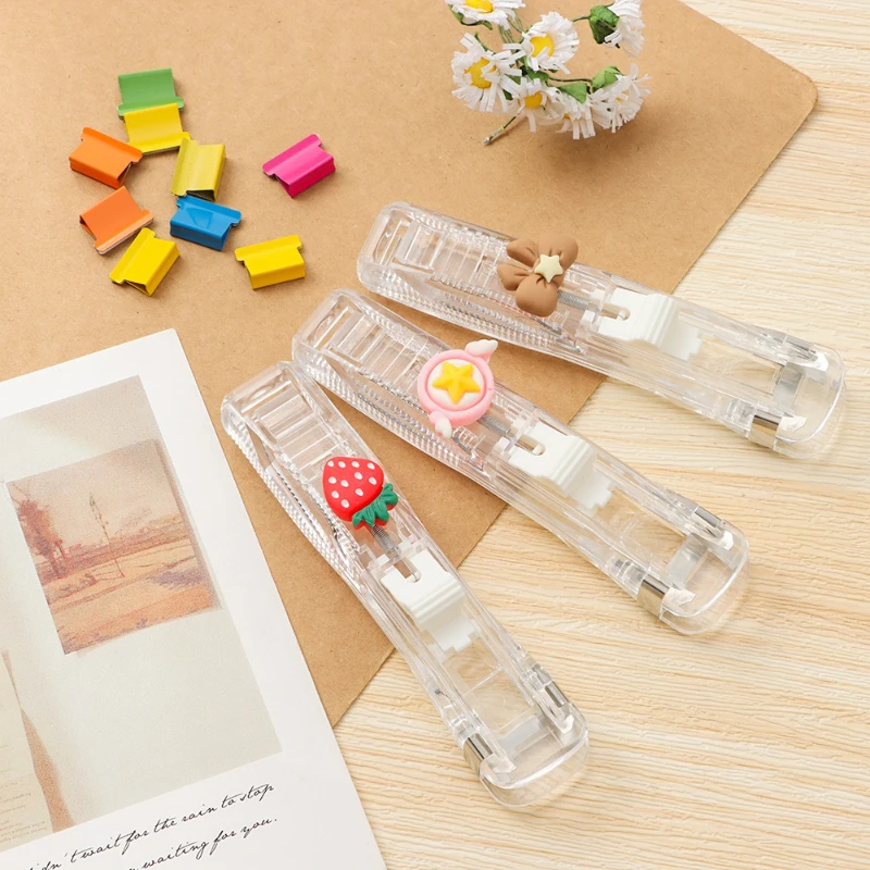 New Push Clip Stapler Staple R - Binder Clip Assorted のレビューと価格