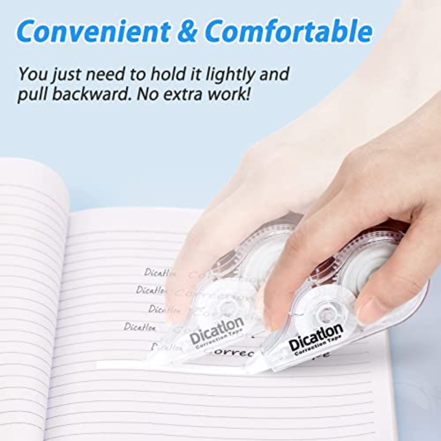 White Correction Tape 10 Pack, - Correction Tape Roller のレビューと価格