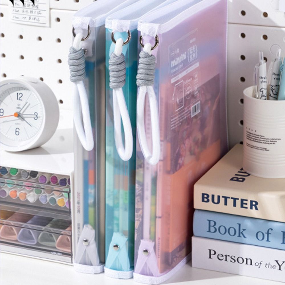 Portable Transparent A4 Zipper - Is Stationery Office Supply のレビューと価格