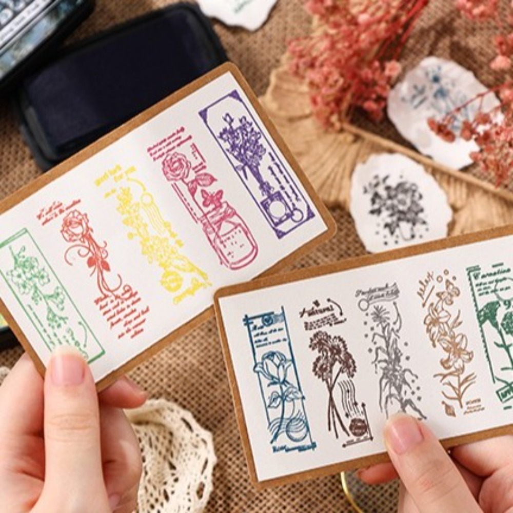 New Colorful Ink Pad Rectangul - Self Inking Stamp のレビューと価格