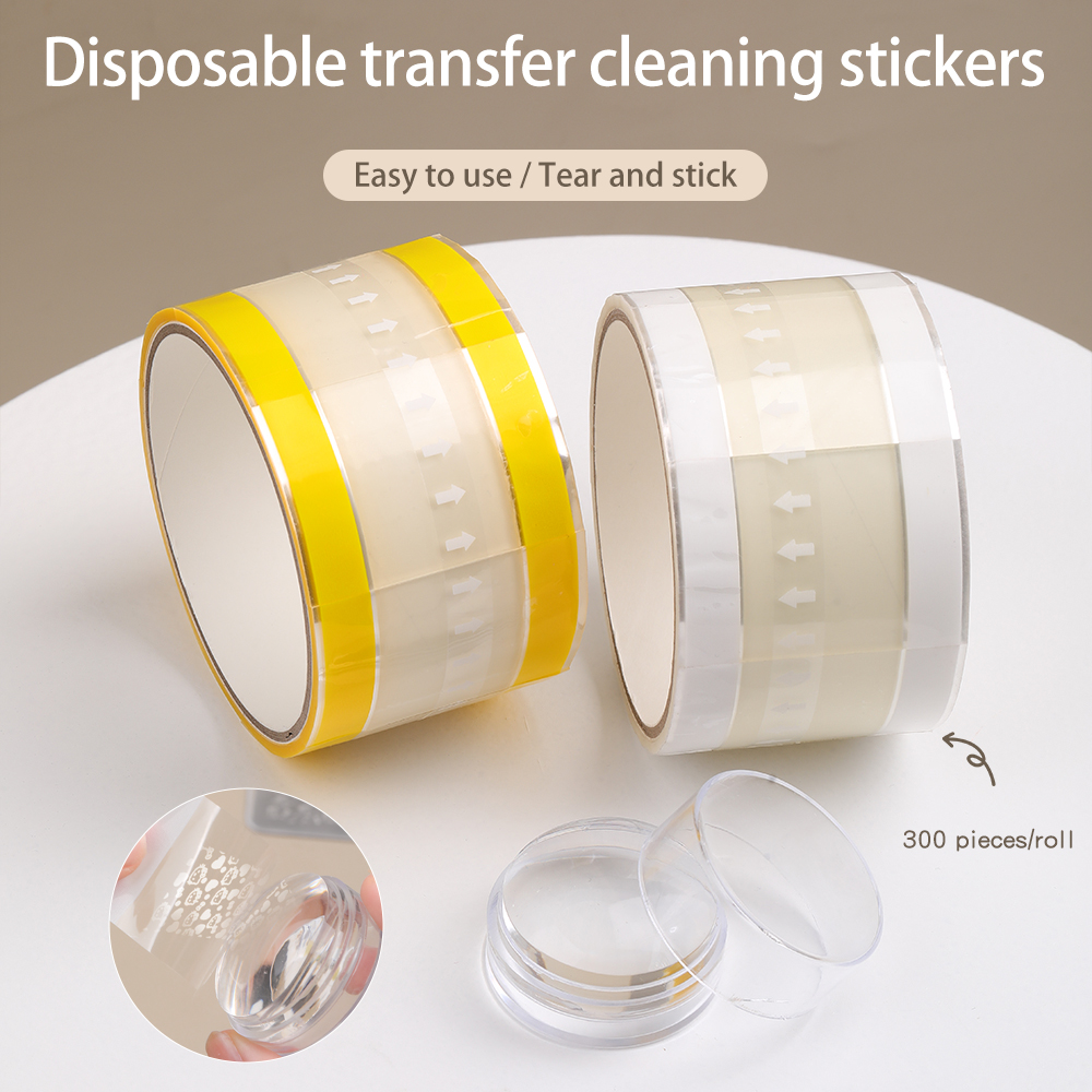 300pcs Nail Stamp Cleaner Shee - Correction Tape Roller のレビューと価格