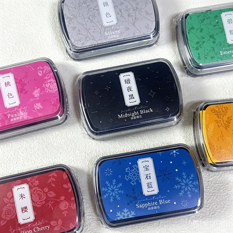 1pc Oil-Based Ink Pad, Colorfu - Self Inking Stamp のレビューと価格
