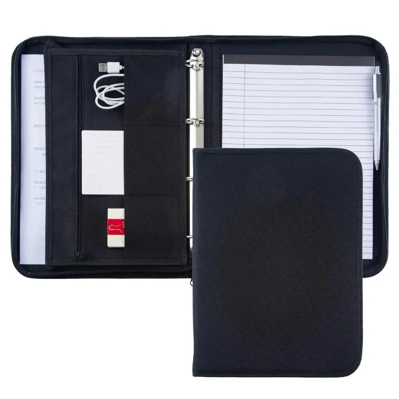 Large Black Business Portfolio - Portfolio Folder Zip のレビューと価格