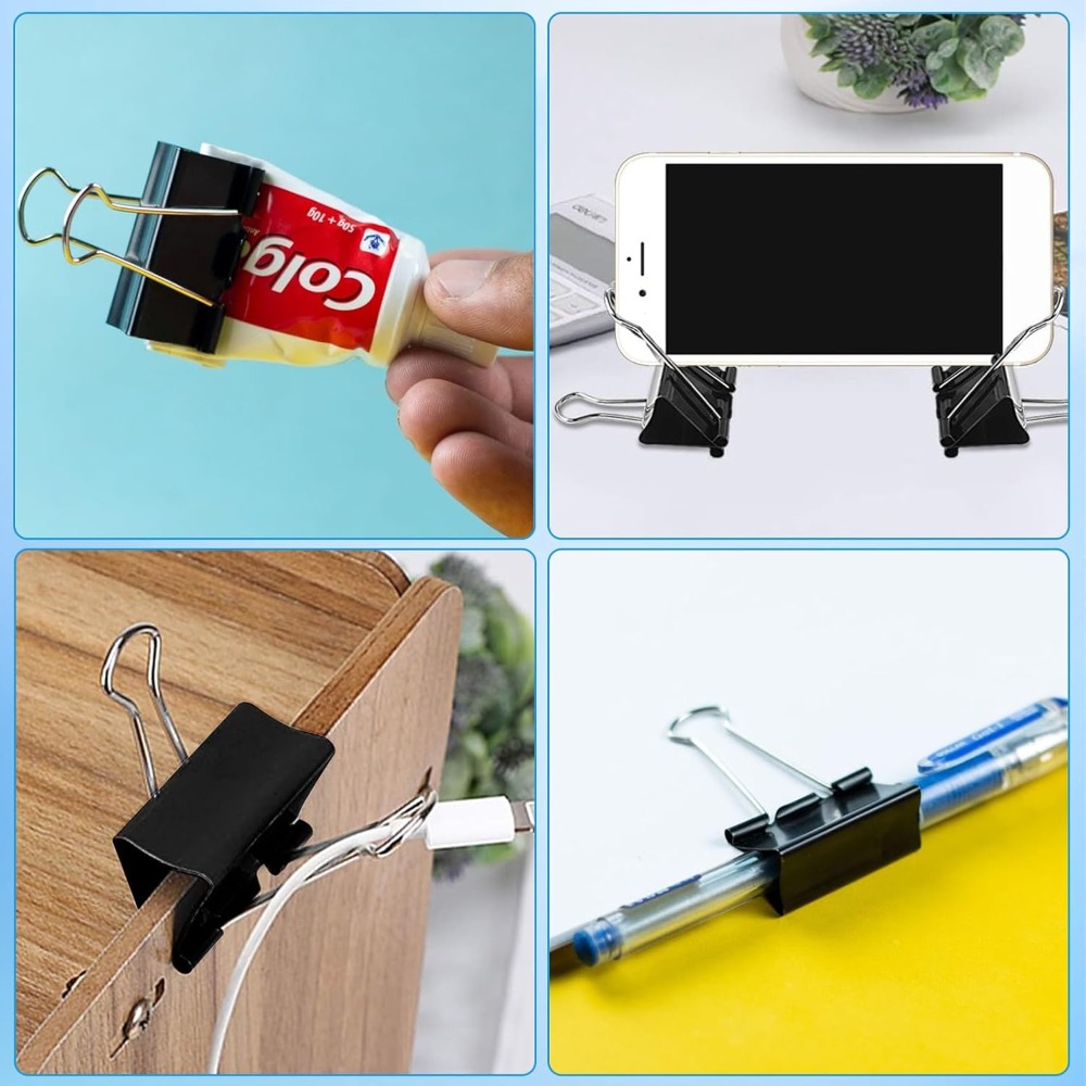 340 Pcs Binder and Paper Clips - Binder Clip Assorted のレビューと価格